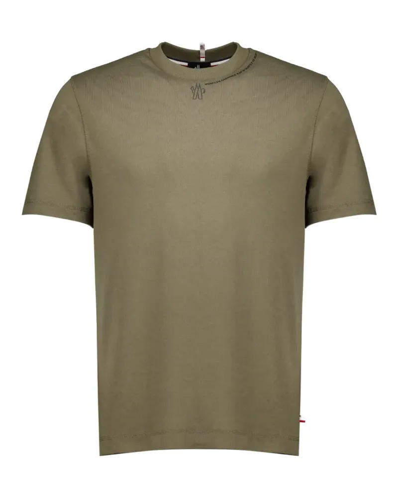Moncler T-Shirt mit Koordinaten-Print - Grün Grün