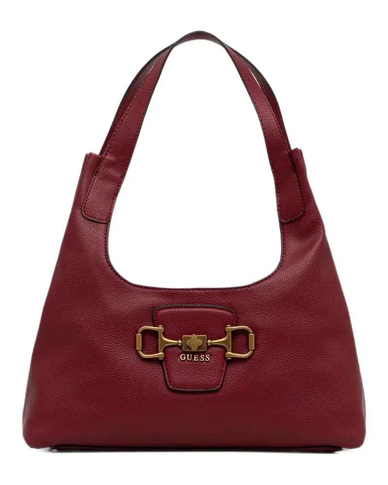 Guess Sunset horsebit-detail shoulder bag - Rot Rot