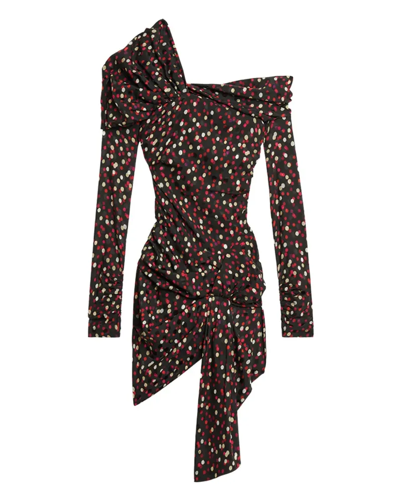 Isabel Marant Elara Minikleid mit Polka Dots - Schwarz Schwarz