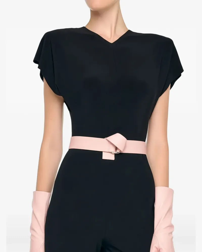 Norma Kamali knot buckle belt - Schwarz Schwarz