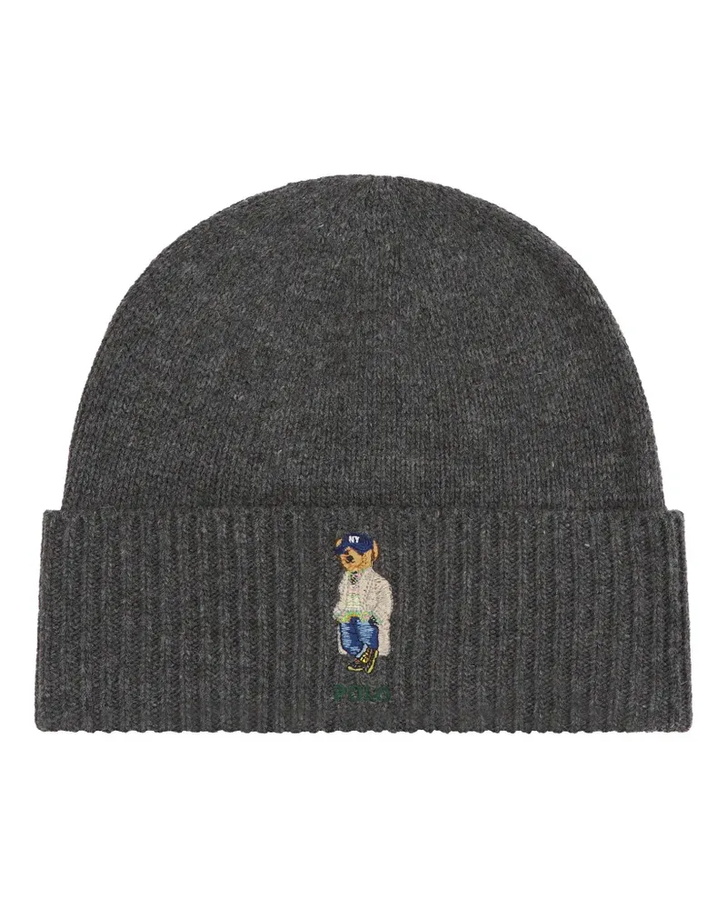 Ralph Lauren Litchfield Bear Beanie - Grau Grau