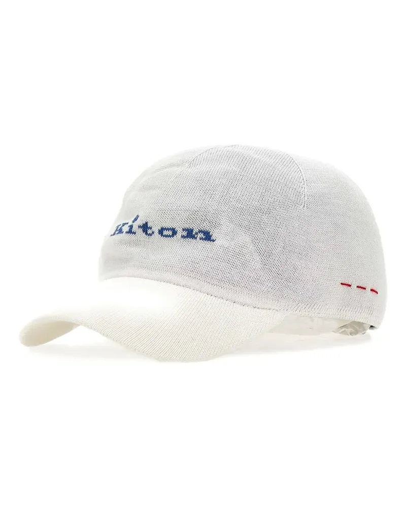 Kiton embroidered baseball cap - Weiß Weiß