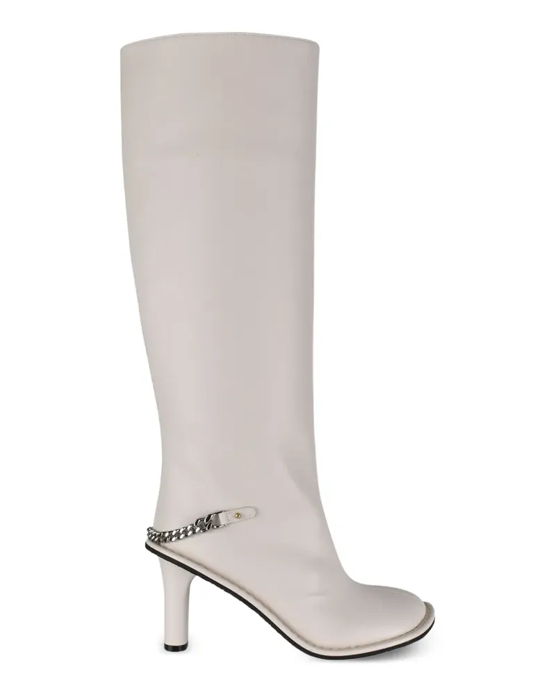 Stella McCartney Ryder Stiefel mit Kettendetail - Weiß Weiß
