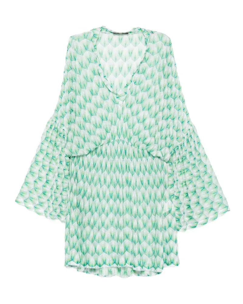 Missoni Kleid mit ausgestellten Ärmeln - Grün Grün