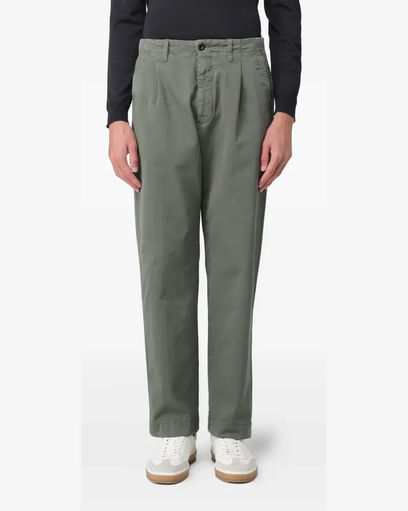 Incotex pleated-front trousers - Grün Grün