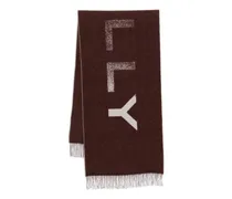Schal mit Intarsien-Logo - Rot