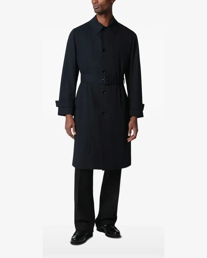 LARDINI belted trench coat - Blau Blau