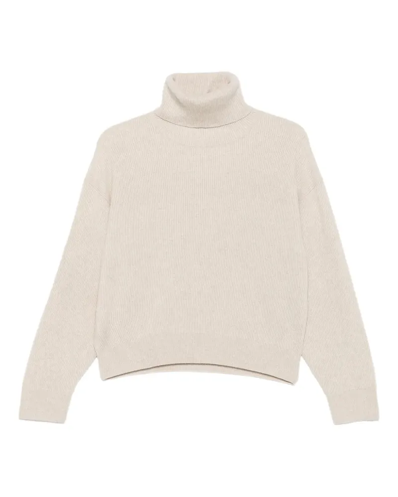 Brunello Cucinelli Pullover mit Rollkragen - Nude Nude