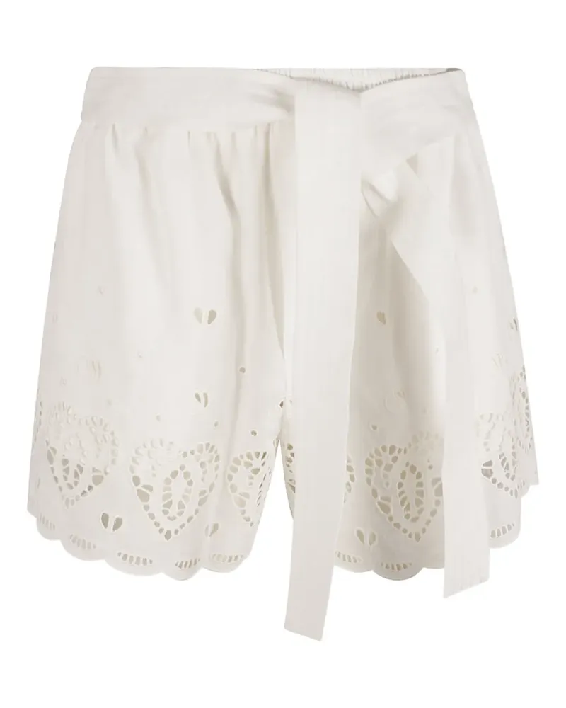 Stella McCartney Shorts mit Herzmuster - Weiß Weiß