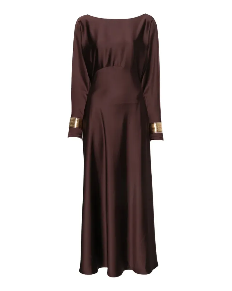 IMPERIAL Maxikleid mit V-Ausschnitt - Braun Braun