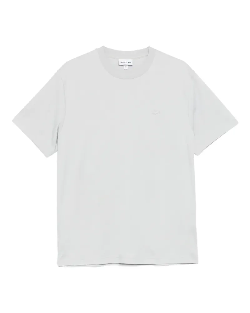 Lacoste T-Shirt mit Logo-Patch - Grau Grau