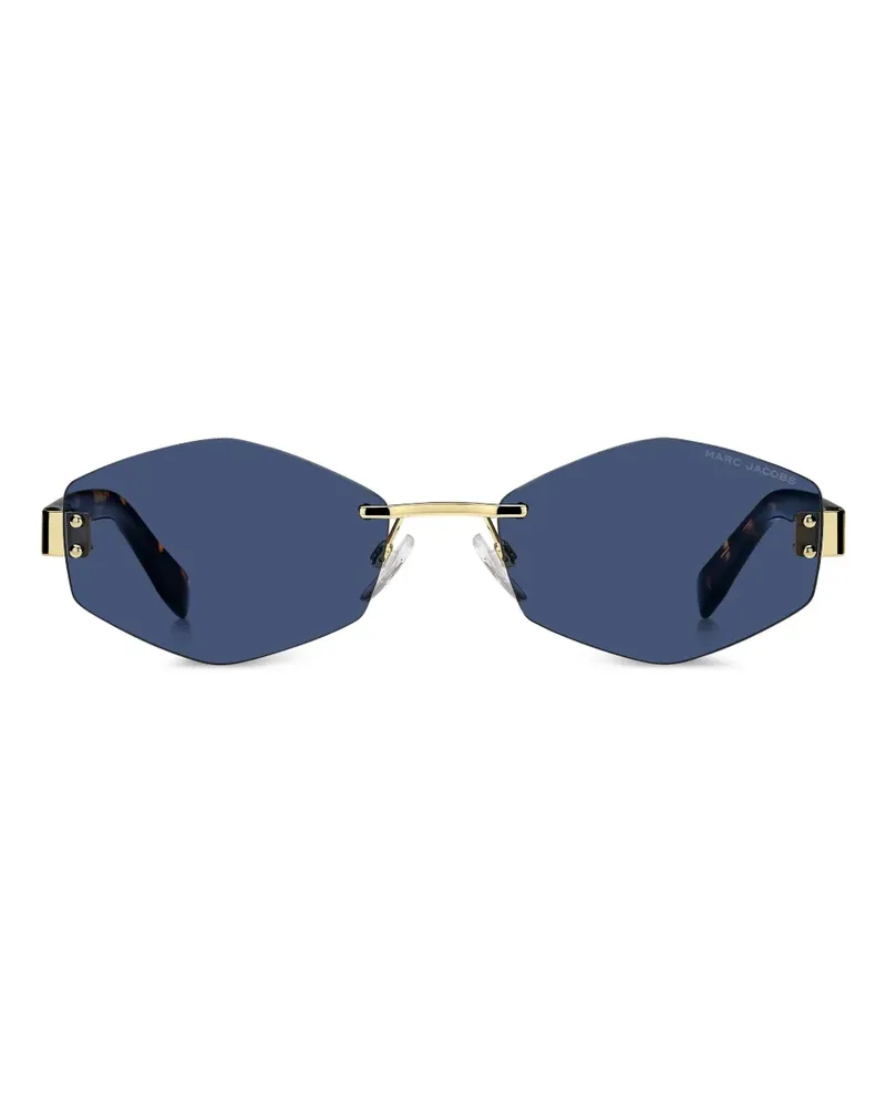 Marc Jacobs Sonnenbrille mit geometrischem Gestell - Braun Braun