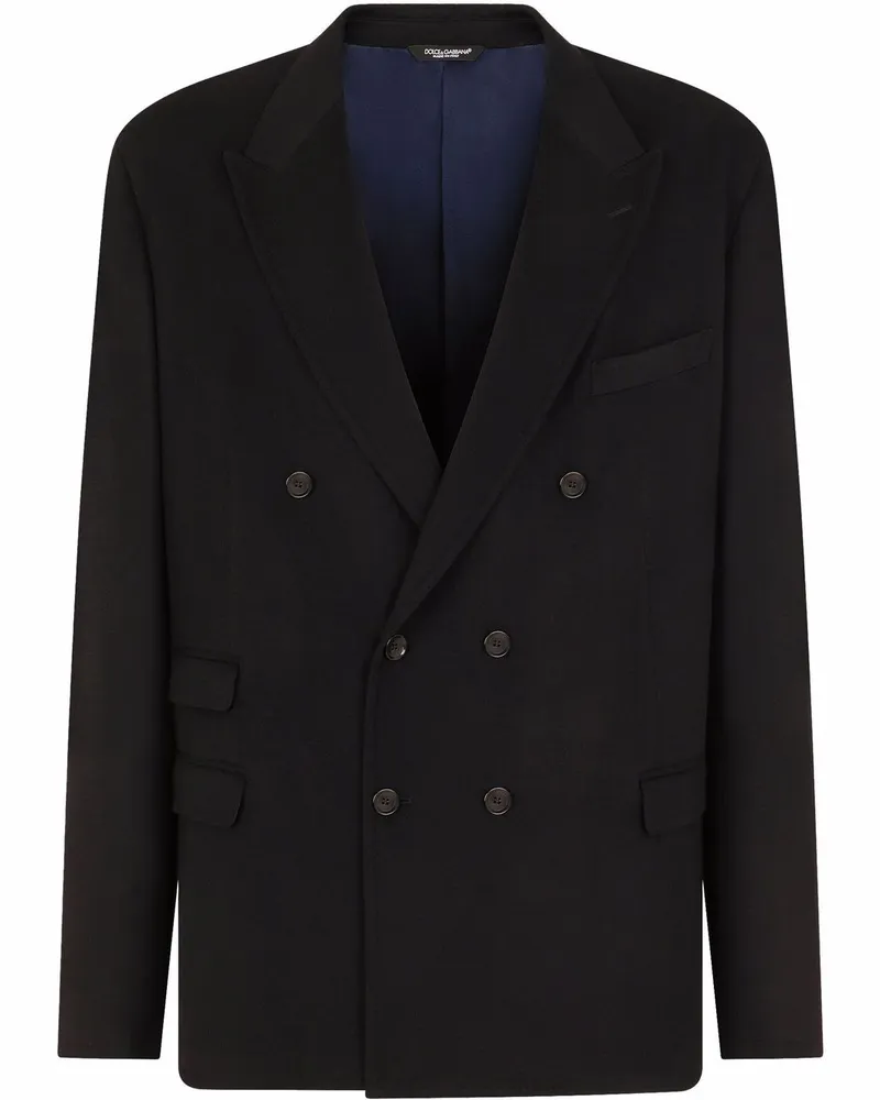 Dolce & Gabbana Doppelreihiges Kaschmirsakko - Blau Blau