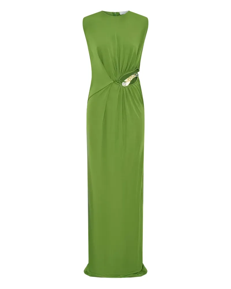 Christopher Esber Encased Maxikleid mit Cut-Out - Grün Grün