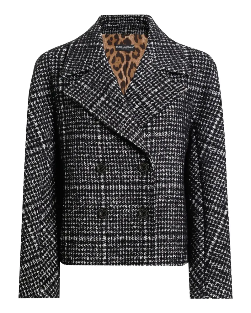 Dolce & Gabbana Karierte Cabanjacke - Grau Grau