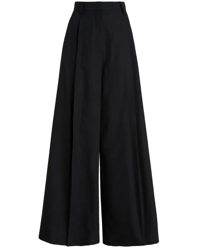 Mantù Hose mit weitem Bein - Schwarz Schwarz