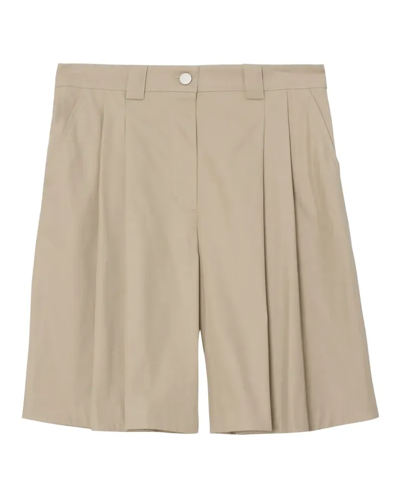 3.1 phillip lim pleated colour-block shorts - Nude Nude
