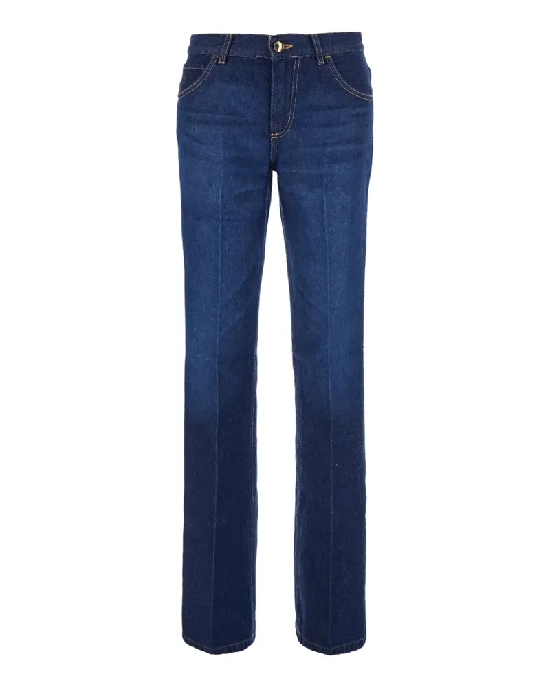 ..,merci pressed-crease straight-leg jeans - Blau Blau
