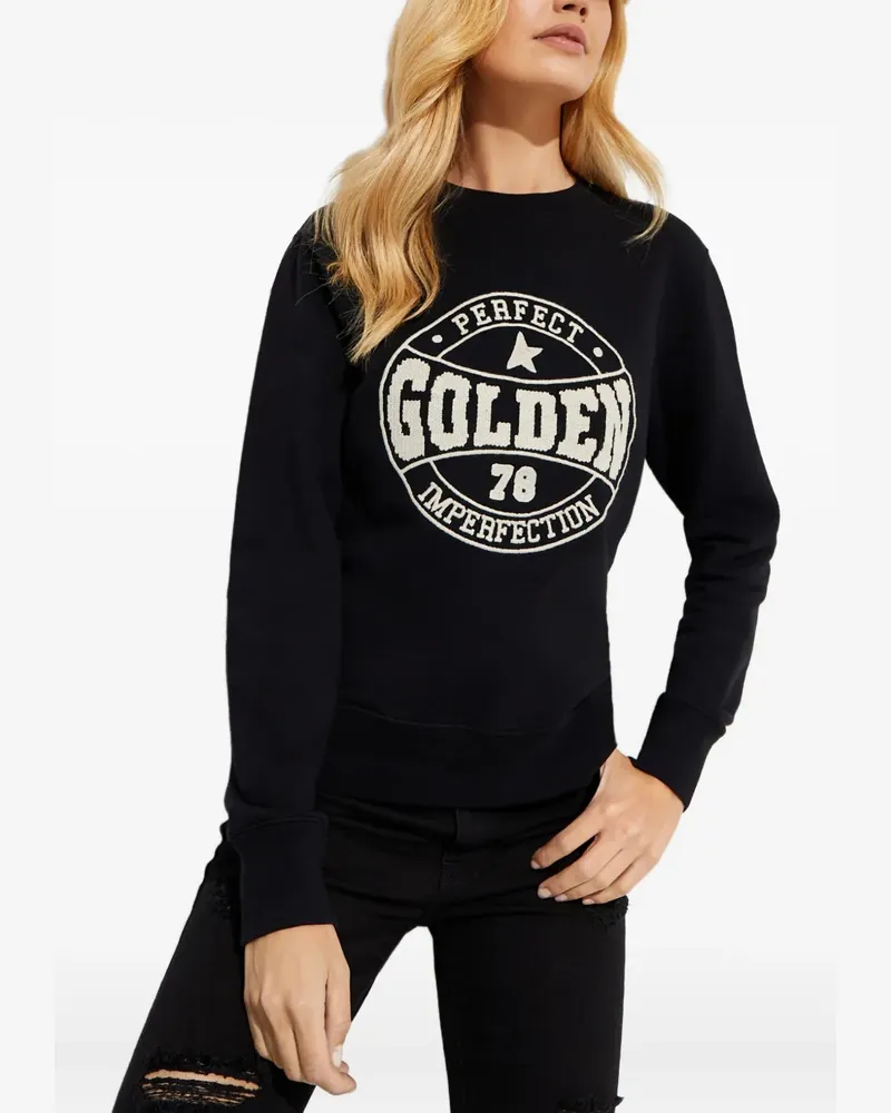 Golden Goose Athena embroidered-logo sweatshirt - Schwarz Schwarz