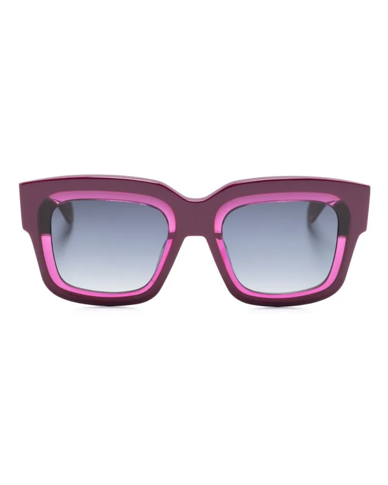 GIGI STUDIOS Eckige Dazzle Sonnenbrille Violett