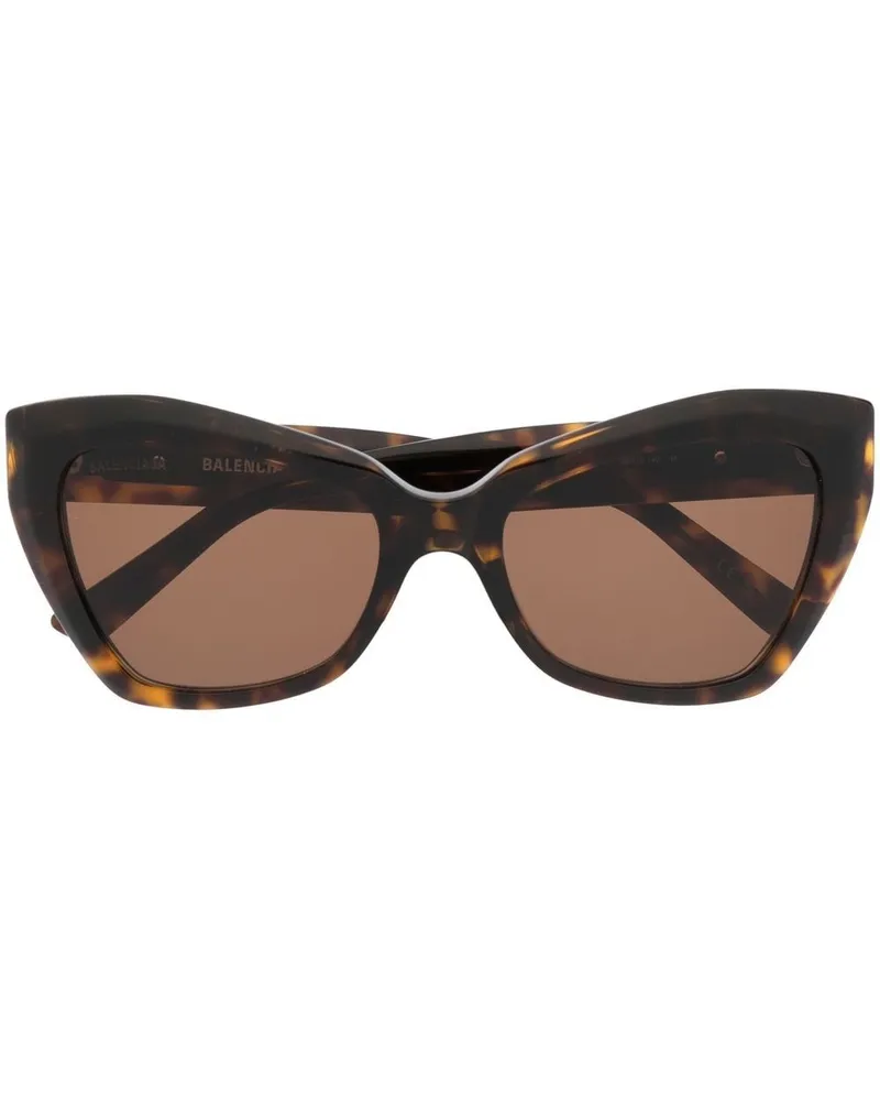 Balenciaga Klassische Butterfly-Sonnenbrille - Braun Braun