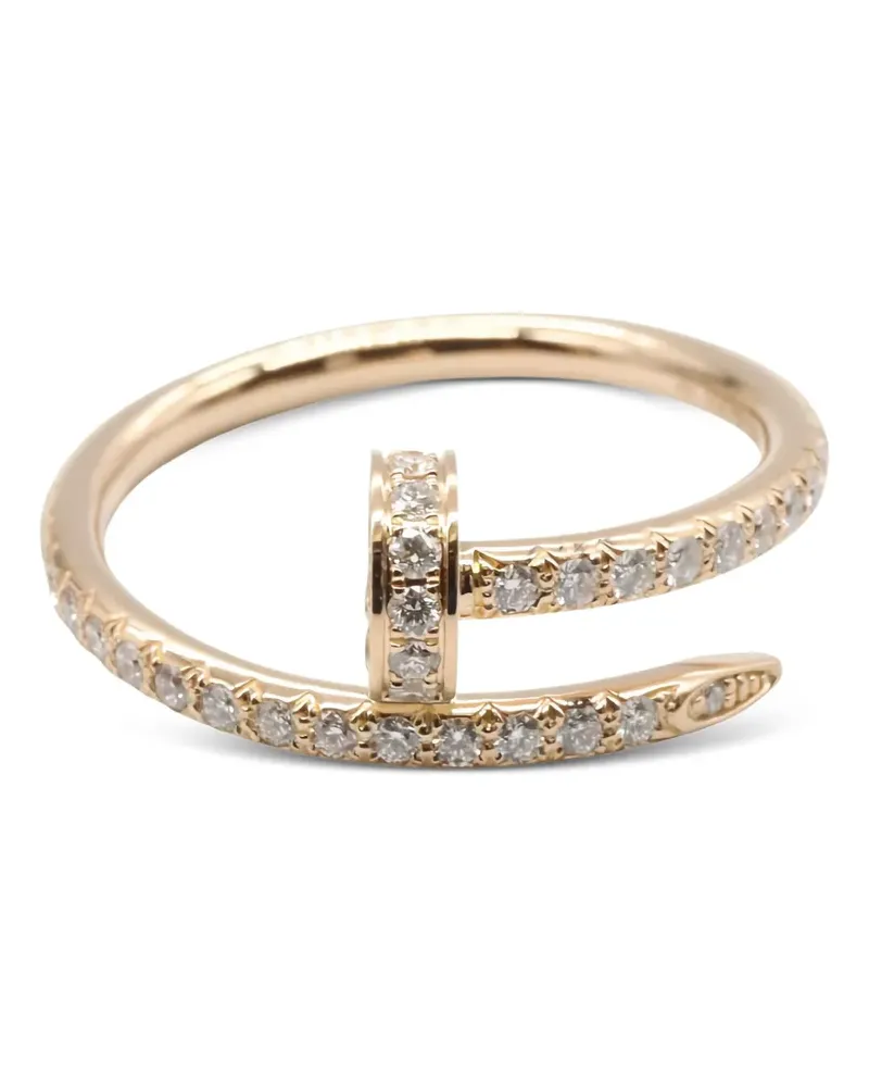 Cartier 18kt Rotgoldring mit Diamanten Gold