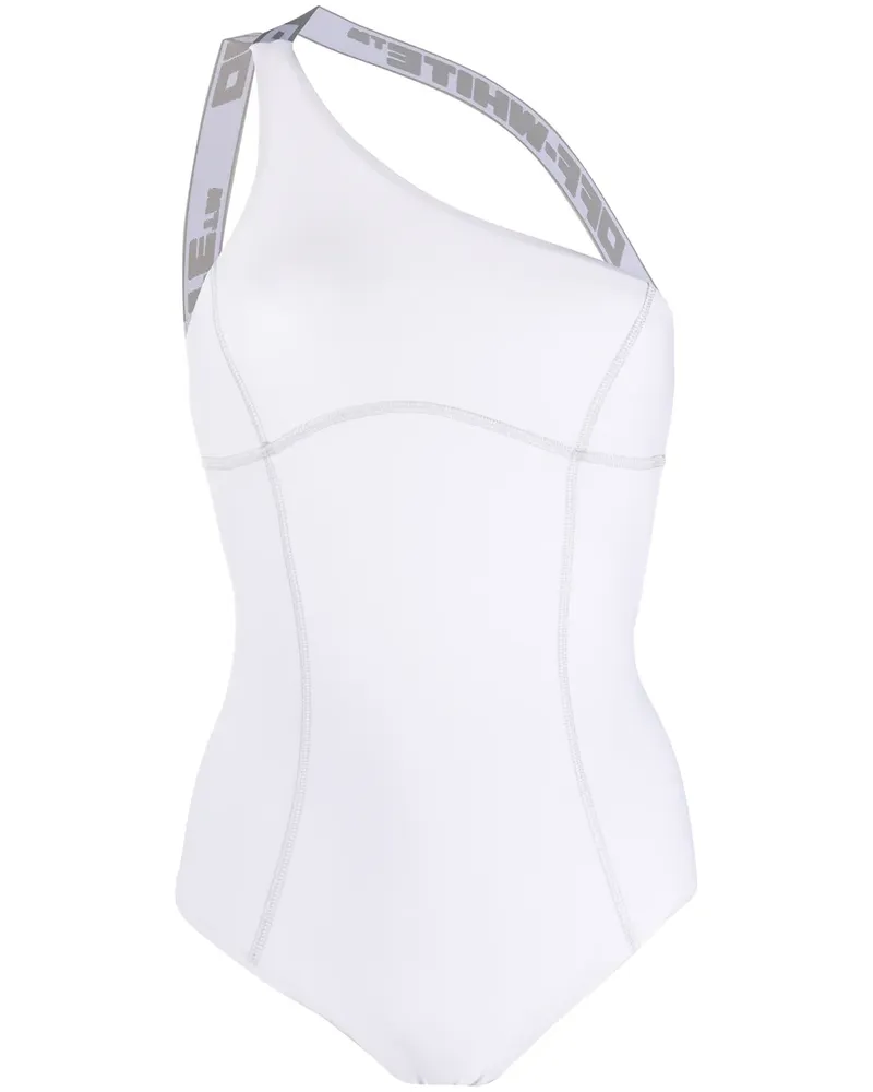 OFF-WHITE Asymmetrischer Badeanzug - Weiß Weiß