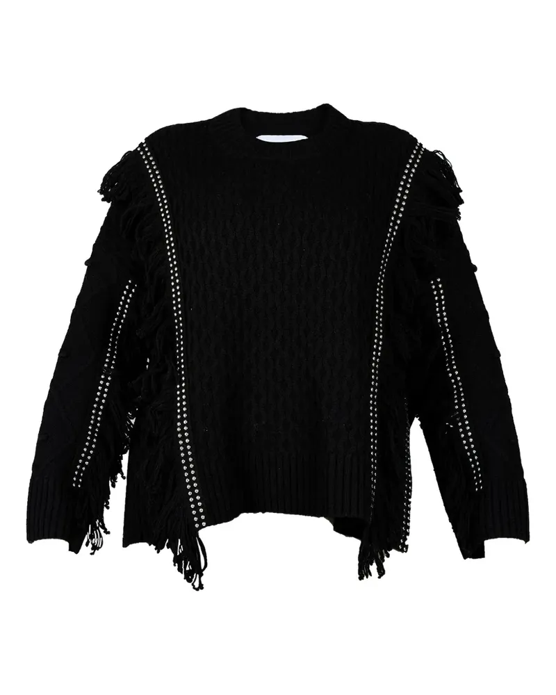 Gotha Klassischer Kaschmirpullover - Schwarz Schwarz