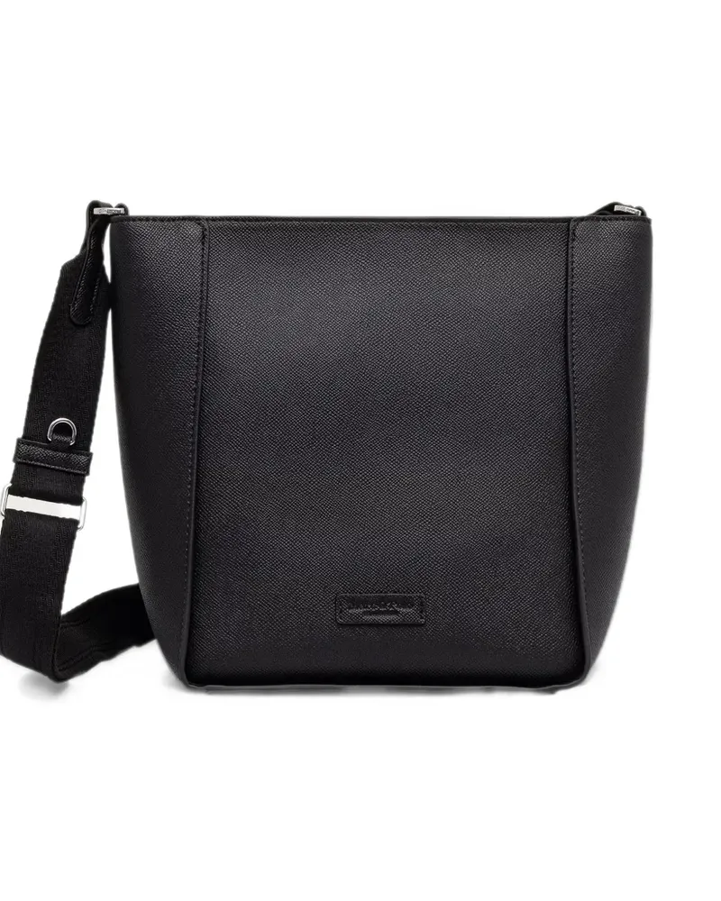 Marc O'Polo grained cross body bag - Schwarz Schwarz