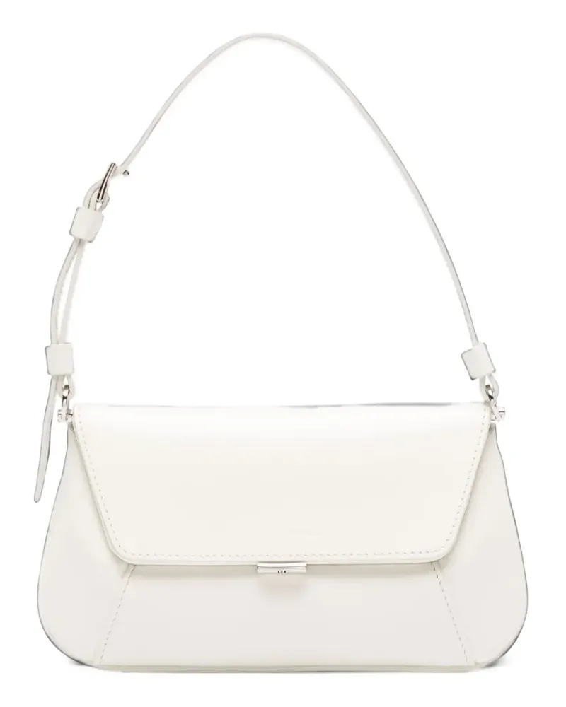 Amina Muaddi Ami Schultertasche - Weiß Weiß