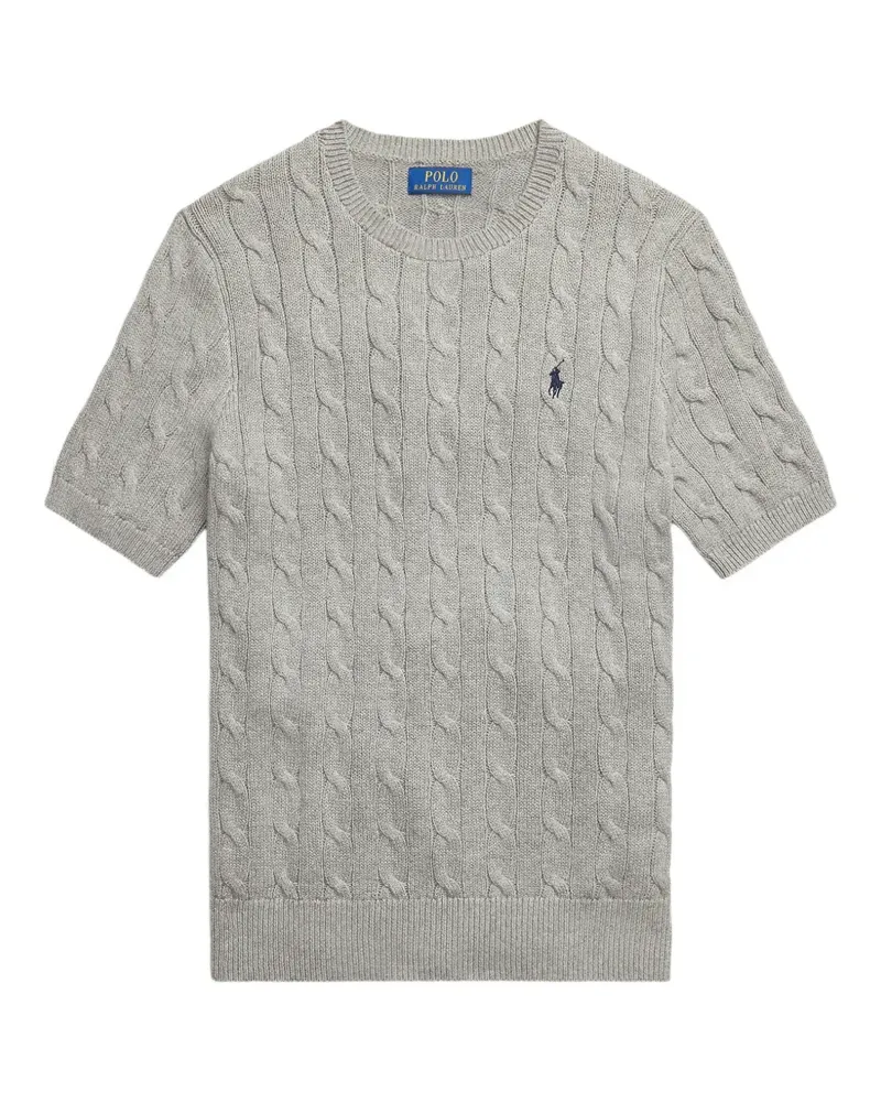 Ralph Lauren T-Shirt mit Zopfmuster - Grau Grau
