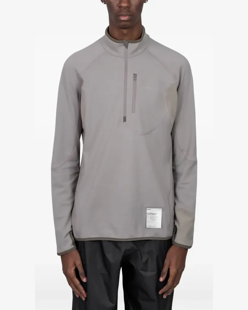 Satisfy half-zip sweatshirt - Grau Grau