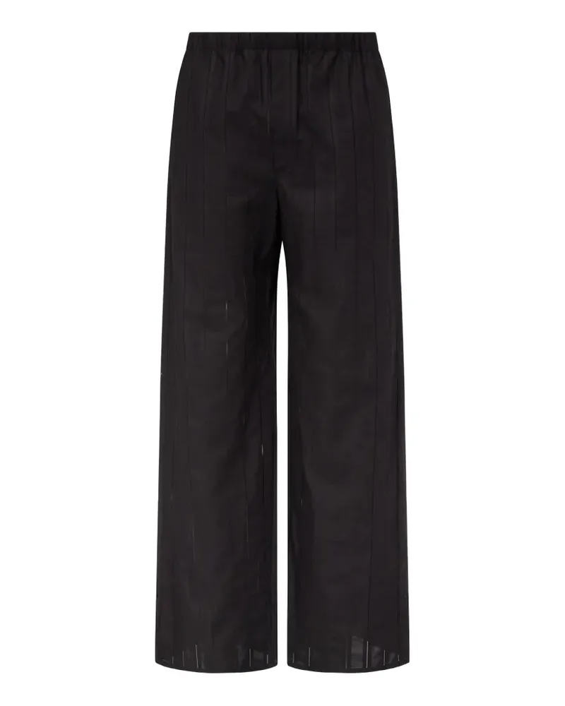 Ludovic de Saint Sernin pinstripe boxer trousers - Schwarz Schwarz