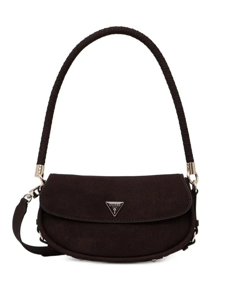 Guess Danya logo-plaque shoulder bag - Braun Braun
