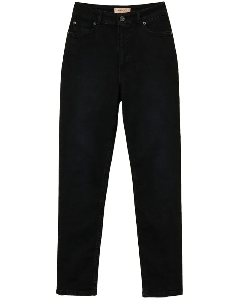 Twin-Set Klassische Slim-Fit-Jeans - Schwarz Schwarz