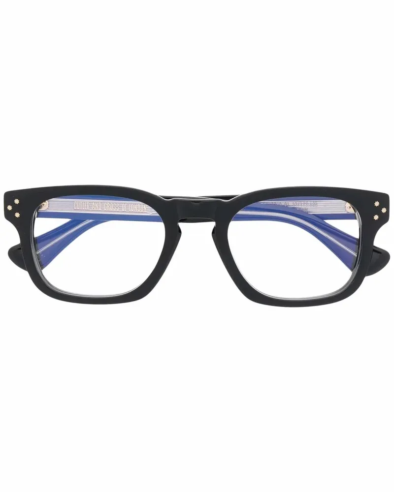 Cutler and Gross Brille mit eckigem Gestell - Schwarz Schwarz