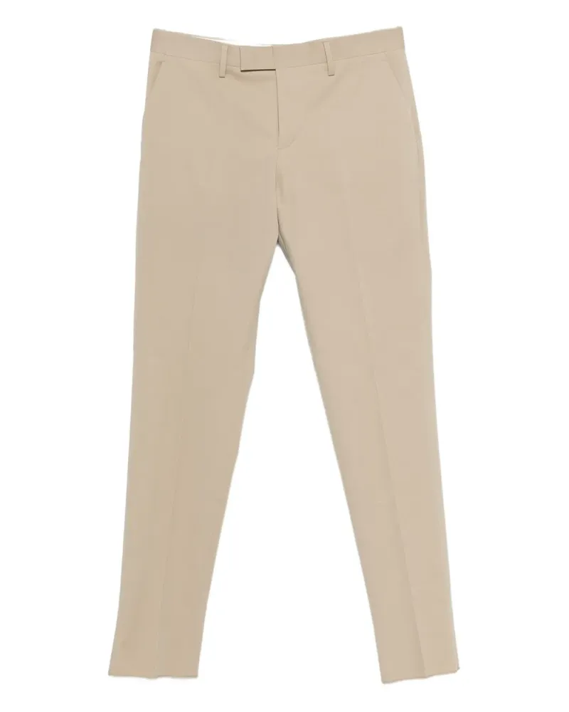 LARDINI twill trousers - Nude Nude