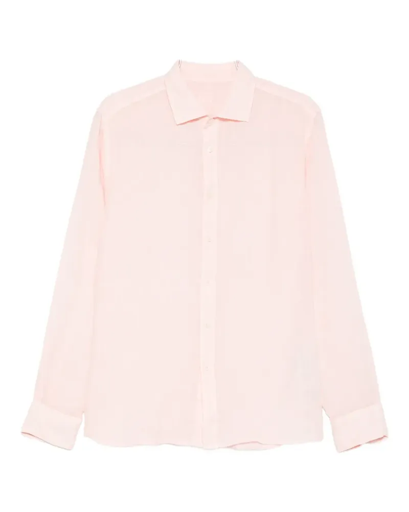 120% Lino buttoned shirt - Rosa Rosa