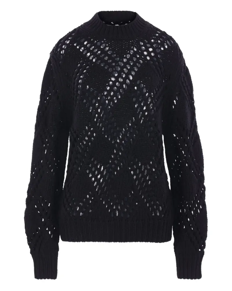 Jil Sander Pullover mit geometrischem Muster - Schwarz Schwarz
