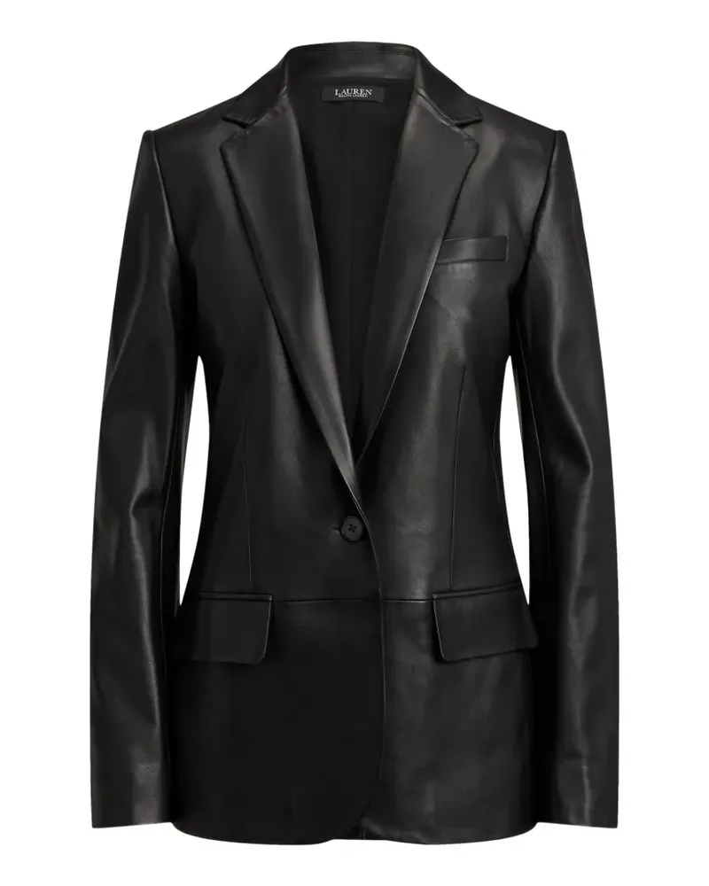 Ralph Lauren Blazer aus Leder - Schwarz Schwarz