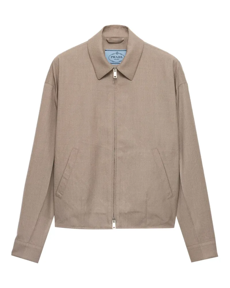 Prada Mouliné Jacke - Nude Nude