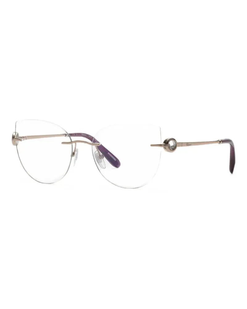 Chopard rimless cat-eye glasses - Gold Gold