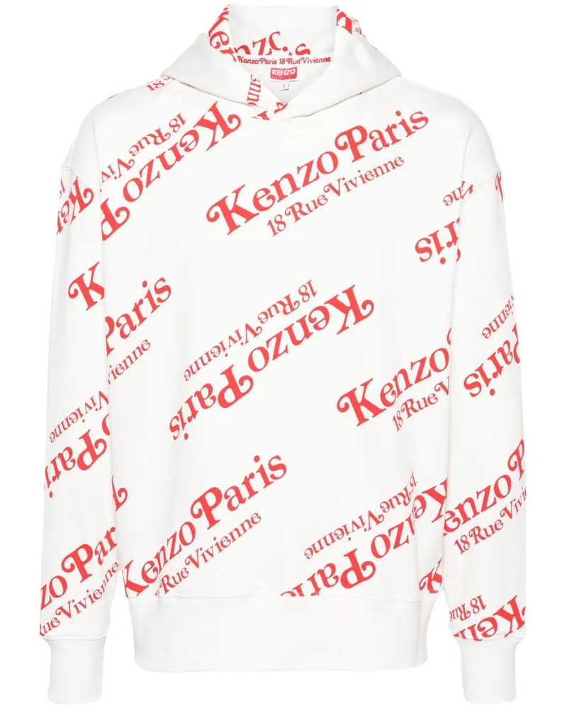 Kenzo x Verdy Hoodie mit Monogrammmuster - Weiß Weiß