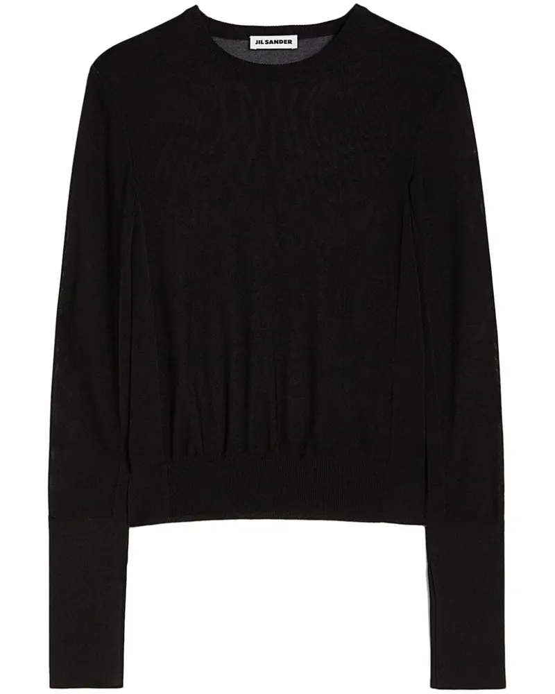 Jil Sander Pullover mit Rundhalsausschnitt - Schwarz Schwarz