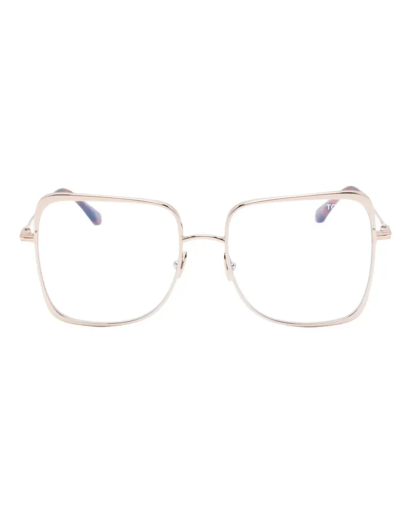 Tom Ford Brille mit eckigem Gestell - Gold Gold