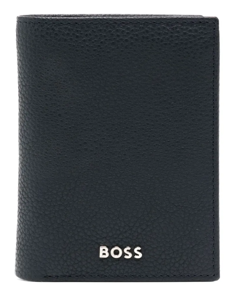 HUGO BOSS Portemonnaie mit Logo-Schild - Blau Blau