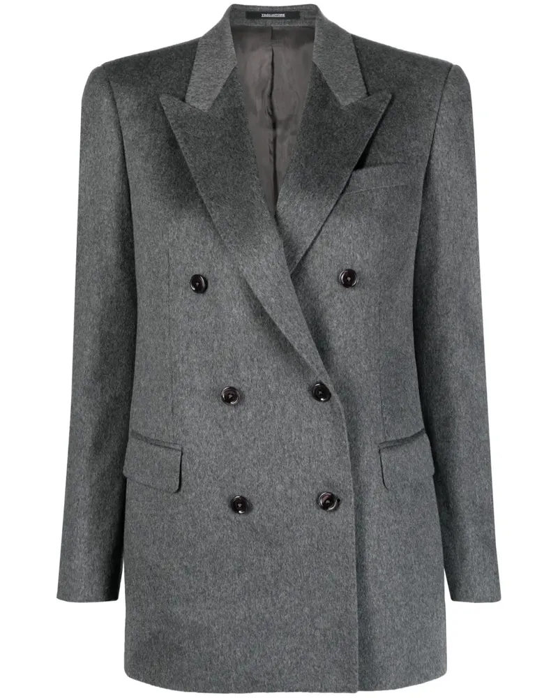 Tagliatore Doppelreihiger Kaschmirblazer - Grau Grau