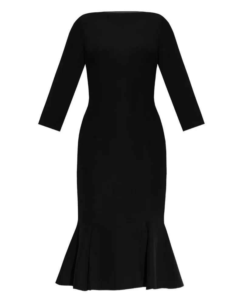 Marni Midikleid mit ausgestelltem Saum - Schwarz Schwarz