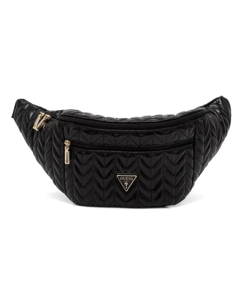 Guess quilted chevron belt bag - Schwarz Schwarz