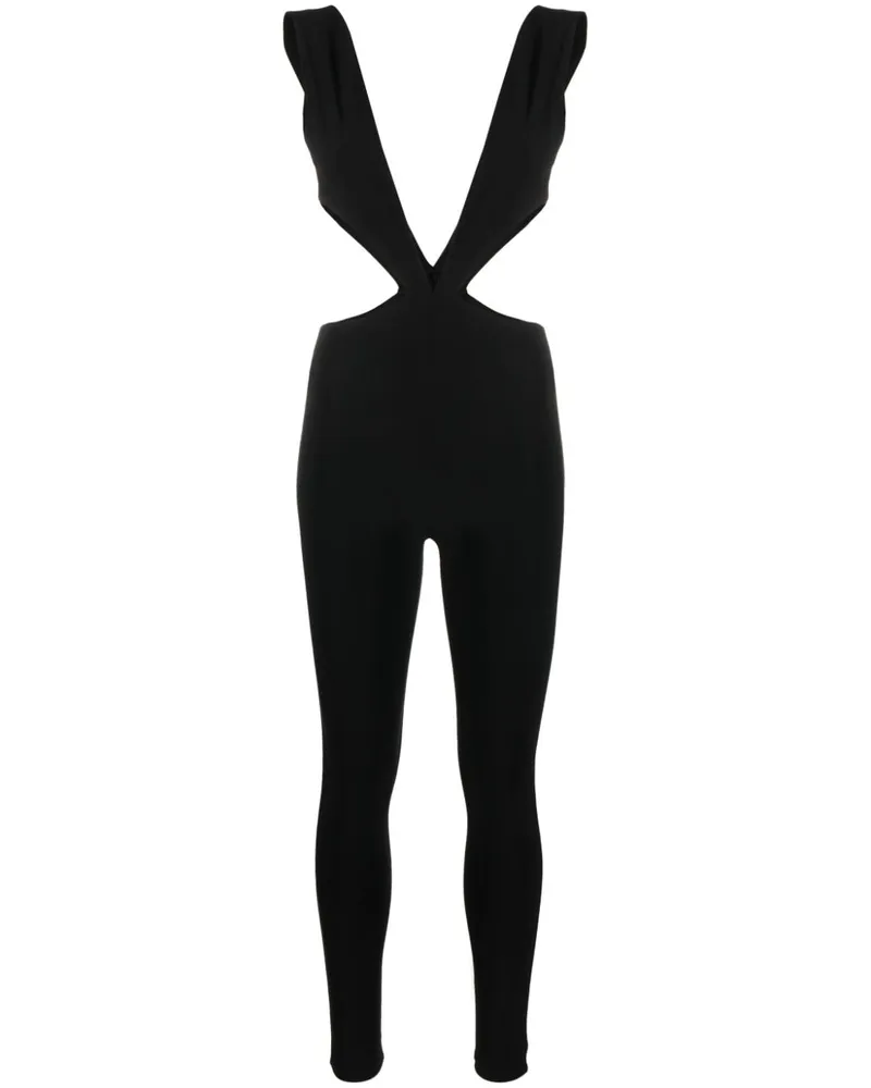 ALCHEMY x Lia Aram Jumpsuit mit V-Ausschnitt Schwarz